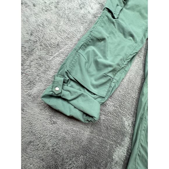 Duluth Trading Co Overalls Womens Sx31 Fir Green Ripstop Heirloom Gardening Bibs - Picture 13 of 13